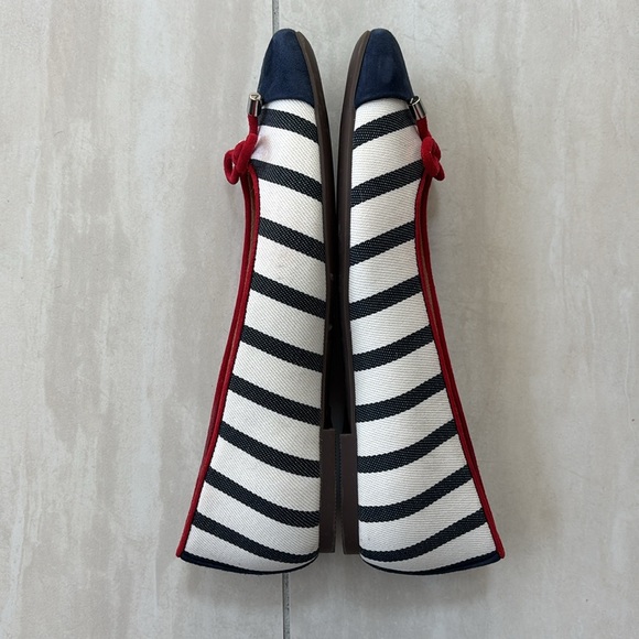 Vionic Klara Flat Red/Navy/White 6.5 - Picture 7 of 12